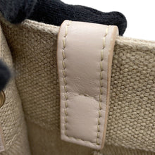 Load image into Gallery viewer, Chloe Woody 2WAYHandbag Beige/PinkCHC23US397 Canvas Leather Size Small
