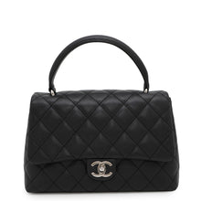 Load image into Gallery viewer, CHANEL Matelasse Handbag Black Caviar Leather Size 25
