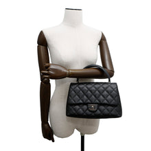 Load image into Gallery viewer, CHANEL Matelasse Handbag Black Caviar Leather Size 25
