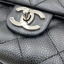 Load image into Gallery viewer, CHANEL Matelasse Handbag Black Caviar Leather Size 25
