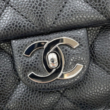 Load image into Gallery viewer, CHANEL Matelasse Handbag Black Caviar Leather Size 25
