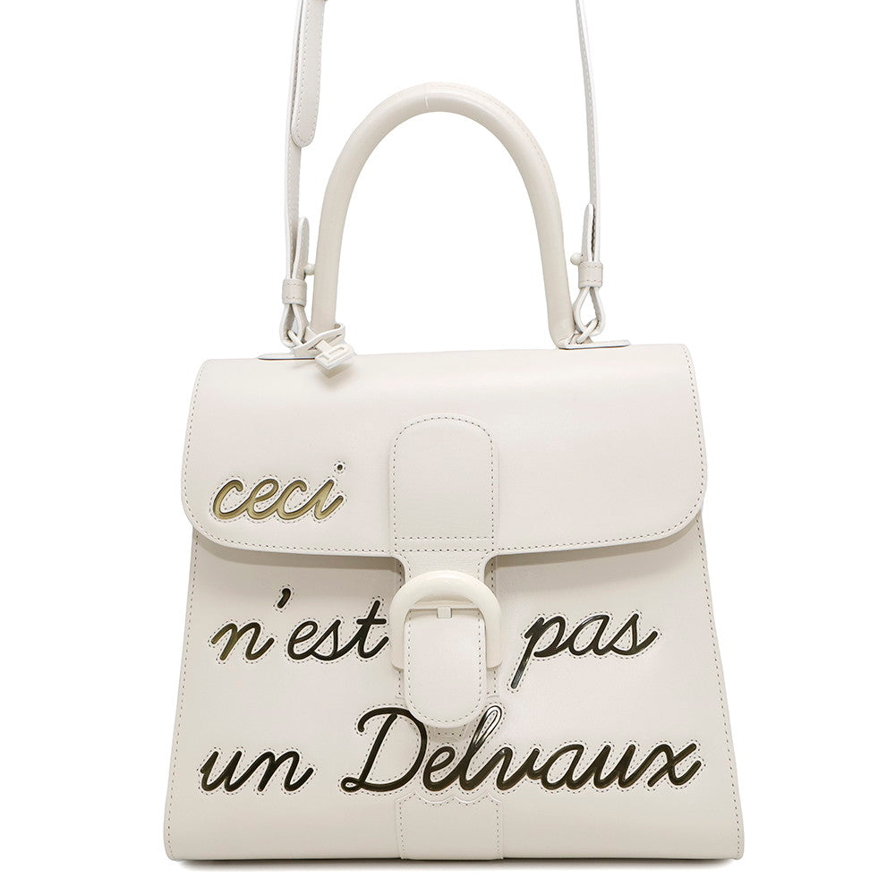 Delvaux Brillon Rumor WhiteAA0480BFF010DCM Box Calf Leather Size MM
