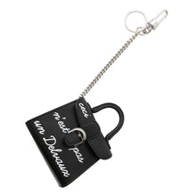 Load image into Gallery viewer, Bryon Bag Charm Black Leather

