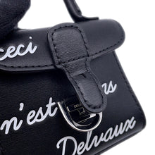 Load image into Gallery viewer, Bryon Bag Charm Black Leather
