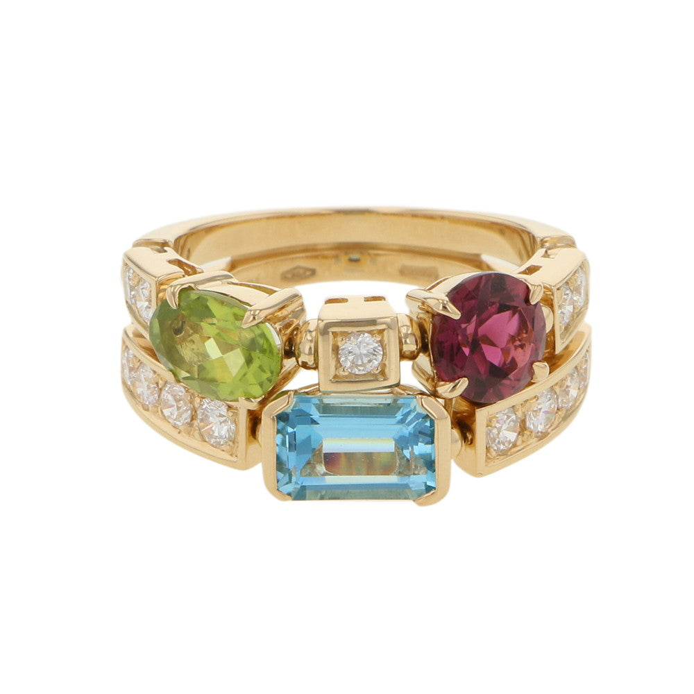 BVLGARI Allegra Ring Size Approximately No. 12 18K Yellow Gold