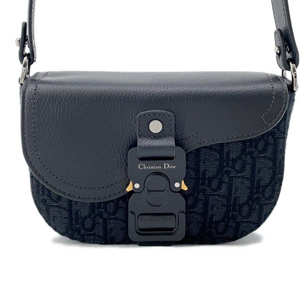 Dior Saddle flap messenger bag Black2ADCA435YKS Leather Canvas Size Mini