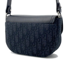 Load image into Gallery viewer, Dior Saddle flap messenger bag Black2ADCA435YKS Leather Canvas Size Mini
