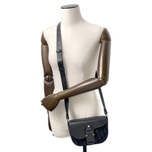 Load image into Gallery viewer, Dior Saddle flap messenger bag Black2ADCA435YKS Leather Canvas Size Mini
