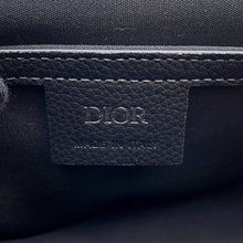 Load image into Gallery viewer, Dior Saddle flap messenger bag Black2ADCA435YKS Leather Canvas Size Mini
