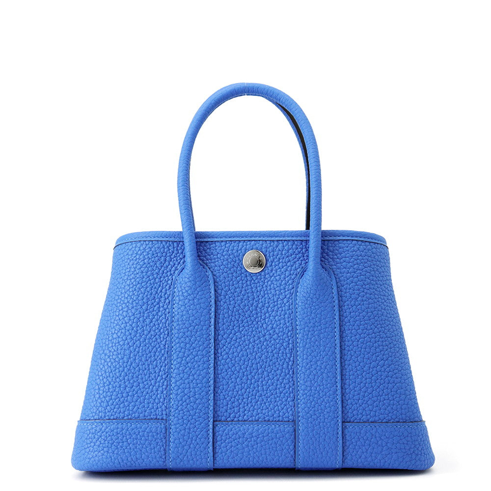 HERMES Neo Garden Blue Hydra Negonda Leather Size 23
