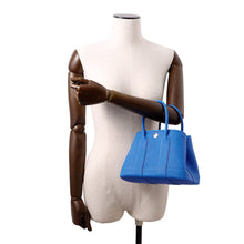 Load image into Gallery viewer, HERMES Neo Garden Blue Hydra Negonda Leather Size 23
