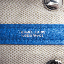 Load image into Gallery viewer, HERMES Neo Garden Blue Hydra Negonda Leather Size 23
