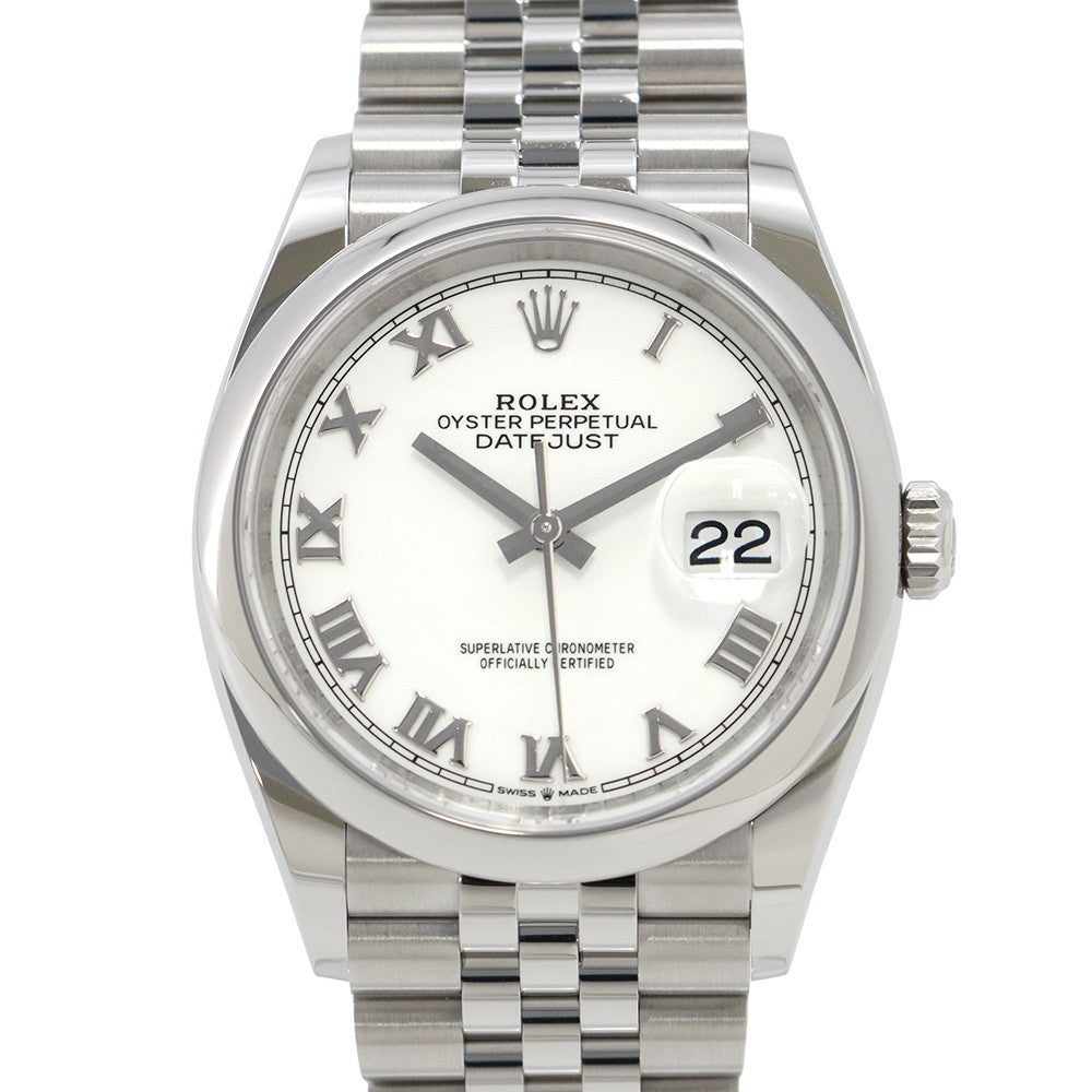 ROLEX Datejust 36 W36mm Stainless Steel White Dial126200