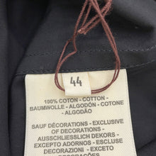 Load image into Gallery viewer, HERMES Shirt dress One piece Size Chronomat 44 Black Cotton100%
