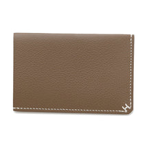 将图像加载到图库查看器中，HERMES HSellier Card Case Etoupe Evercolor

