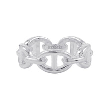 将图像加载到图库查看器中，HERMES Chaine d&#39;Ancre Anchene Ring Size PM/54/#14 SV925
