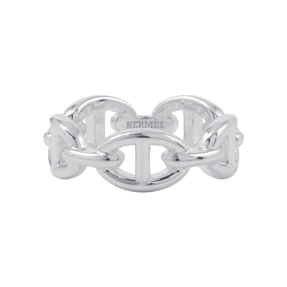HERMES Chaine d'Ancre Anchene Ring Size PM/54/#14 SV925