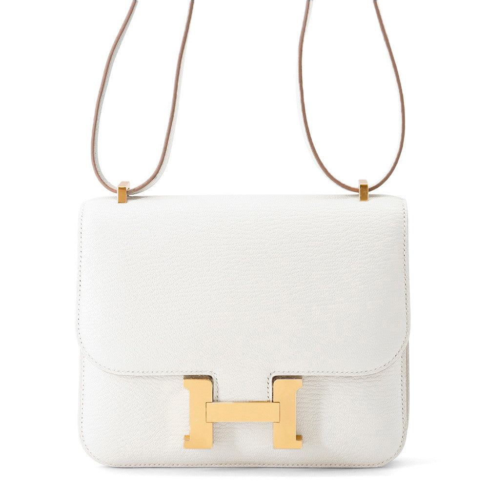 HERMES Constance3 Miroir Grease pail Chevre Myzore Goatskin Size Mini