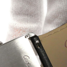 将图像加载到图库查看器中，CARTIER Tank Solo LM H34.8mm×W27.4mm Stainless Steel Leather Silver DialWSTA0028
