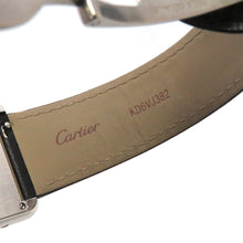 将图像加载到图库查看器中，CARTIER Tank Solo LM H34.8mm×W27.4mm Stainless Steel Leather Silver DialWSTA0028
