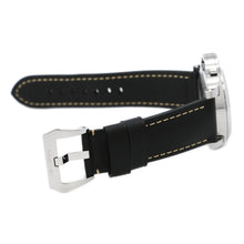 将图像加载到图库查看器中，PANERAI Luminor Marina Logo 3 Days Acciaio W44mm Stainless Steel Leather Black DialPAM00776
