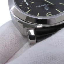 将图像加载到图库查看器中，PANERAI Luminor Marina Logo 3 Days Acciaio W44mm Stainless Steel Leather Black DialPAM00776
