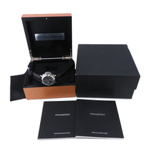 将图像加载到图库查看器中，PANERAI Luminor Marina Logo 3 Days Acciaio W44mm Stainless Steel Leather Black DialPAM00776
