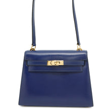 Load image into Gallery viewer, HERMES Mini Kelly Blue Saphir Box Calf Leather
