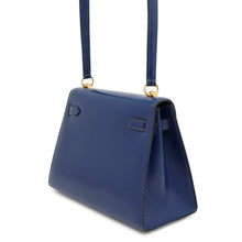 Load image into Gallery viewer, HERMES Mini Kelly Blue Saphir Box Calf Leather
