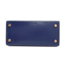 Load image into Gallery viewer, HERMES Mini Kelly Blue Saphir Box Calf Leather
