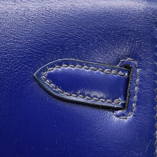 Load image into Gallery viewer, HERMES Mini Kelly Blue Saphir Box Calf Leather
