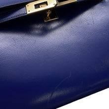 Load image into Gallery viewer, HERMES Mini Kelly Blue Saphir Box Calf Leather
