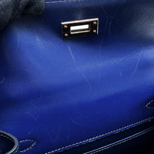 Load image into Gallery viewer, HERMES Mini Kelly Blue Saphir Box Calf Leather
