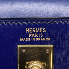 Load image into Gallery viewer, HERMES Mini Kelly Blue Saphir Box Calf Leather
