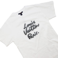 Load image into Gallery viewer, LOUIS VUITTON Glow Signature T-Shirt 2025 Spring/Summer Model Size M White1AHILF Cotton100%

