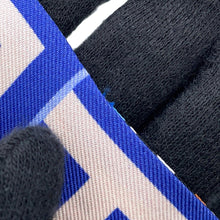Load image into Gallery viewer, CHANEL Twilly Scarf all-over pattern Blue/Pink/Multicolor Silk100%
