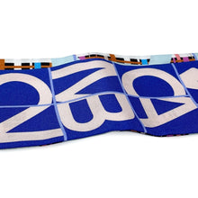 Load image into Gallery viewer, CHANEL Twilly Scarf all-over pattern Blue/Pink/Multicolor Silk100%
