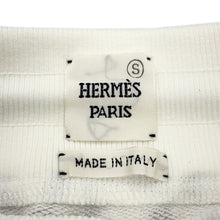 Load image into Gallery viewer, HERMES Chaine d&#39;Ancre Mini Skirt Size 38 White/Brown Cotton100%
