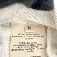 将图像加载到图库查看器中，HERMES Chaine d&#39;Ancre Mini Skirt Size 38 White/Brown Cotton100%
