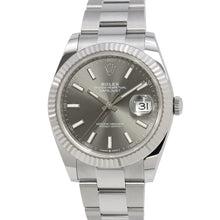 Load image into Gallery viewer, ROLEX Datejust 41 W41mm Stainless Steel K18WG Slate Dial126334
