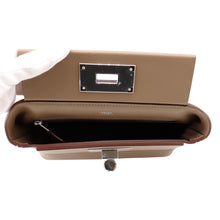 将图像加载到图库查看器中，HERMES Van Quatre Etoupe Evercolor Swift Leather Size Mini
