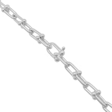 Load image into Gallery viewer, TIFFANY&amp;Co. Hardware Graduated Link Necklace60153092 SV925 Size Small
