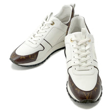 将图像加载到图库查看器中，LOUIS VUITTON Run Away・Sneakers White1A4XNO Calf Leather Monogram Size 39 1/2
