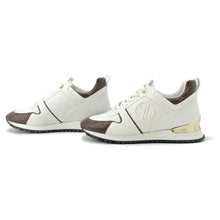 将图像加载到图库查看器中，LOUIS VUITTON Run Away・Sneakers White1A4XNO Calf Leather Monogram Size 39 1/2
