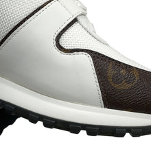 将图像加载到图库查看器中，LOUIS VUITTON Run Away・Sneakers White1A4XNO Calf Leather Monogram Size 39 1/2
