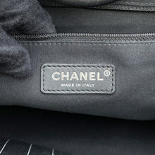 将图像加载到图库查看器中，CHANEL Deauville 2WAY ChainTote Bag Black/WhiteA66941 Canvas Leather Size MM
