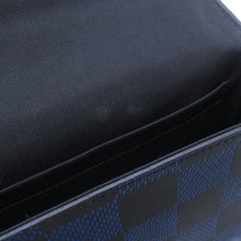 将图像加载到图库查看器中，LOUIS VUITTON Studio messenger Noir/BlueN50037 Damier Infini Leather3D
