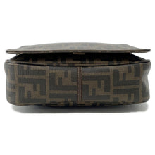 将图像加载到图库查看器中，FENDI Zucca flap messenger bag Brown7VA215 PVC

