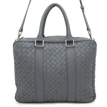 Load image into Gallery viewer, Bottega Veneta INTRECCIATO 2WAY Business Bag Gray Leather
