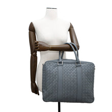 Load image into Gallery viewer, Bottega Veneta INTRECCIATO 2WAY Business Bag Gray Leather
